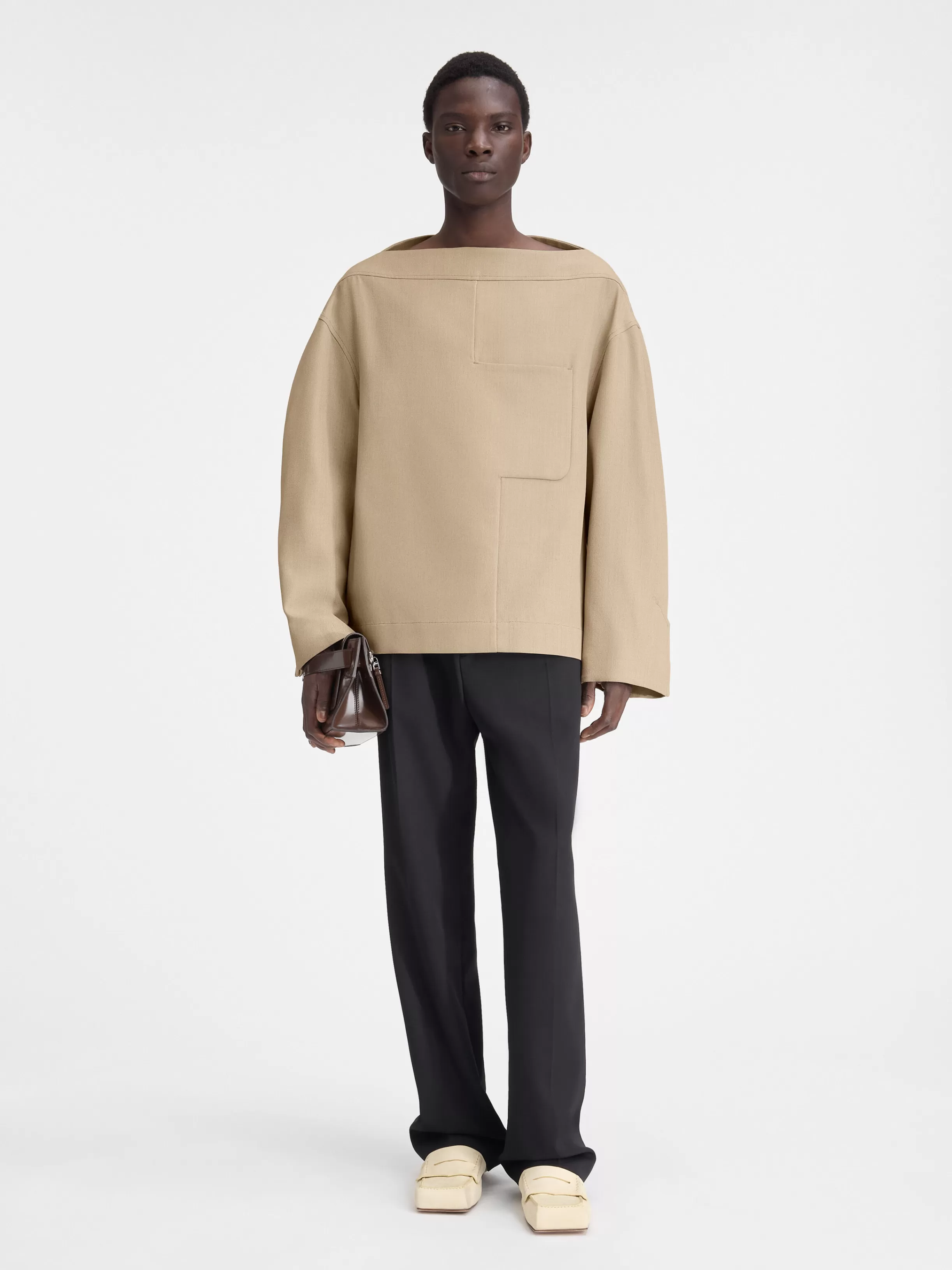 Jacquemus Shirts*The Ameno top Beige