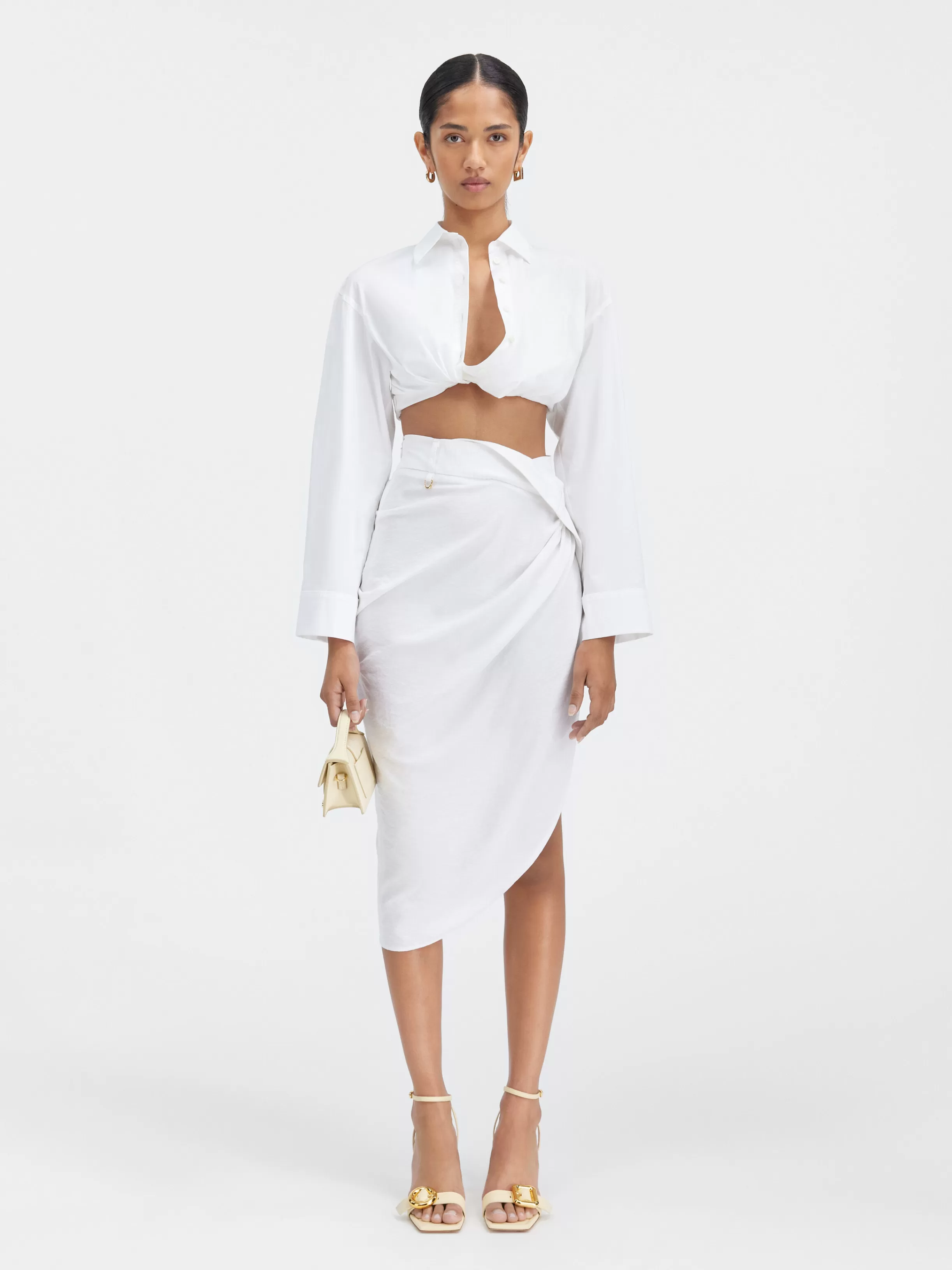 Jacquemus Tops & Shirts*The Bahia cropped shirt White