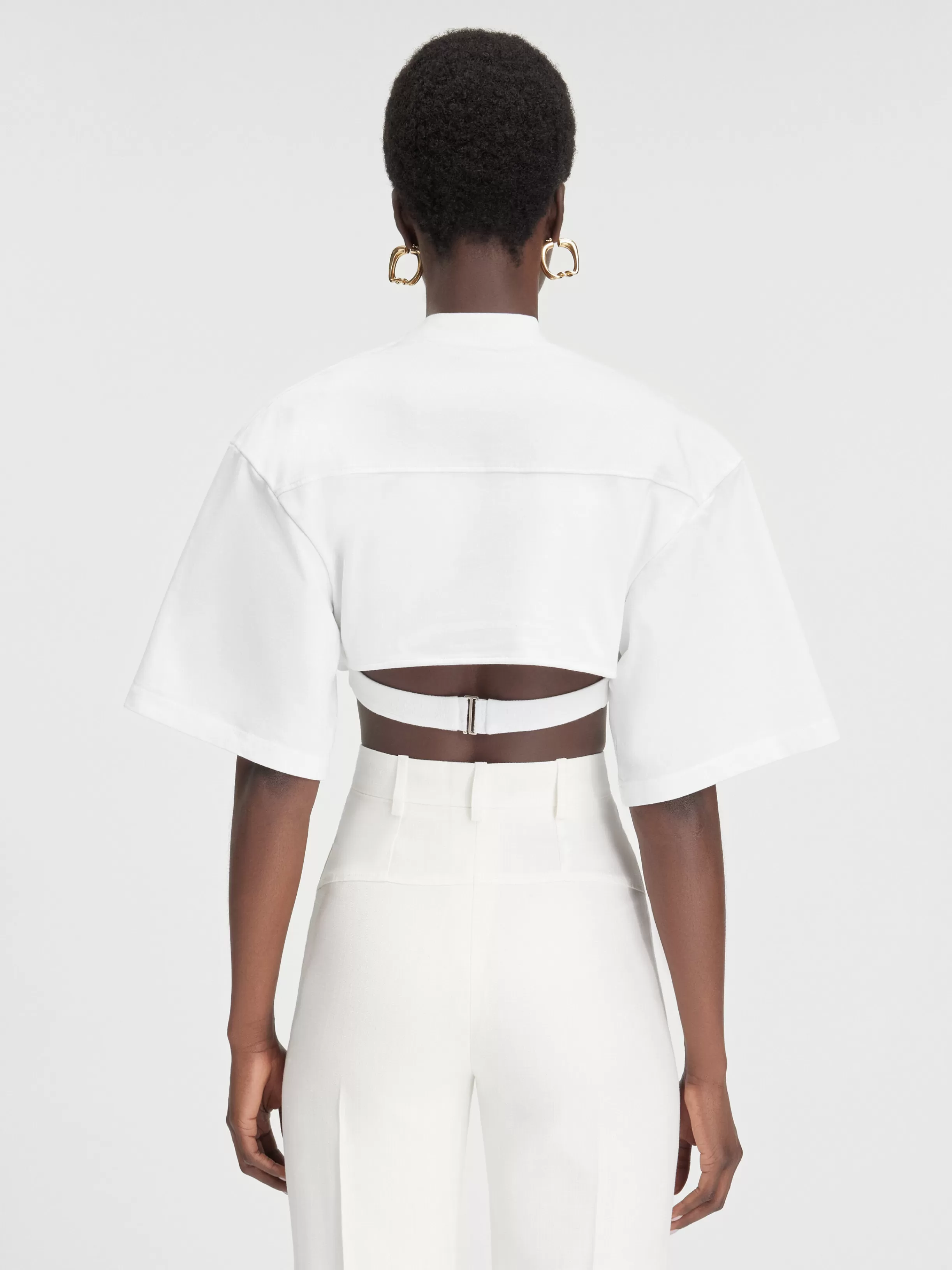 Jacquemus Tops & Shirts*The Bahia cropped t-shirt White