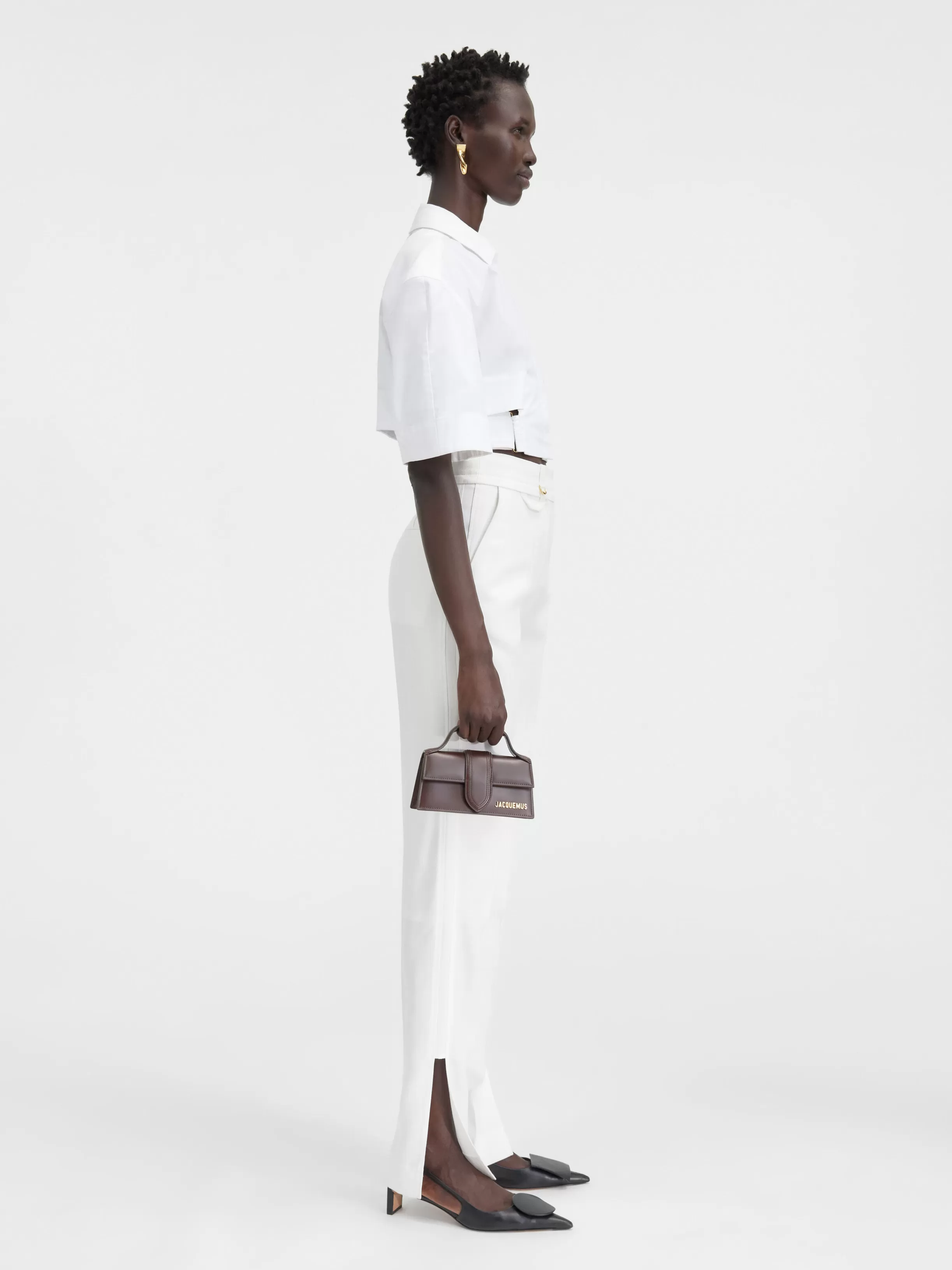 Jacquemus Tops & Shirts*The Bari cropped shirt White