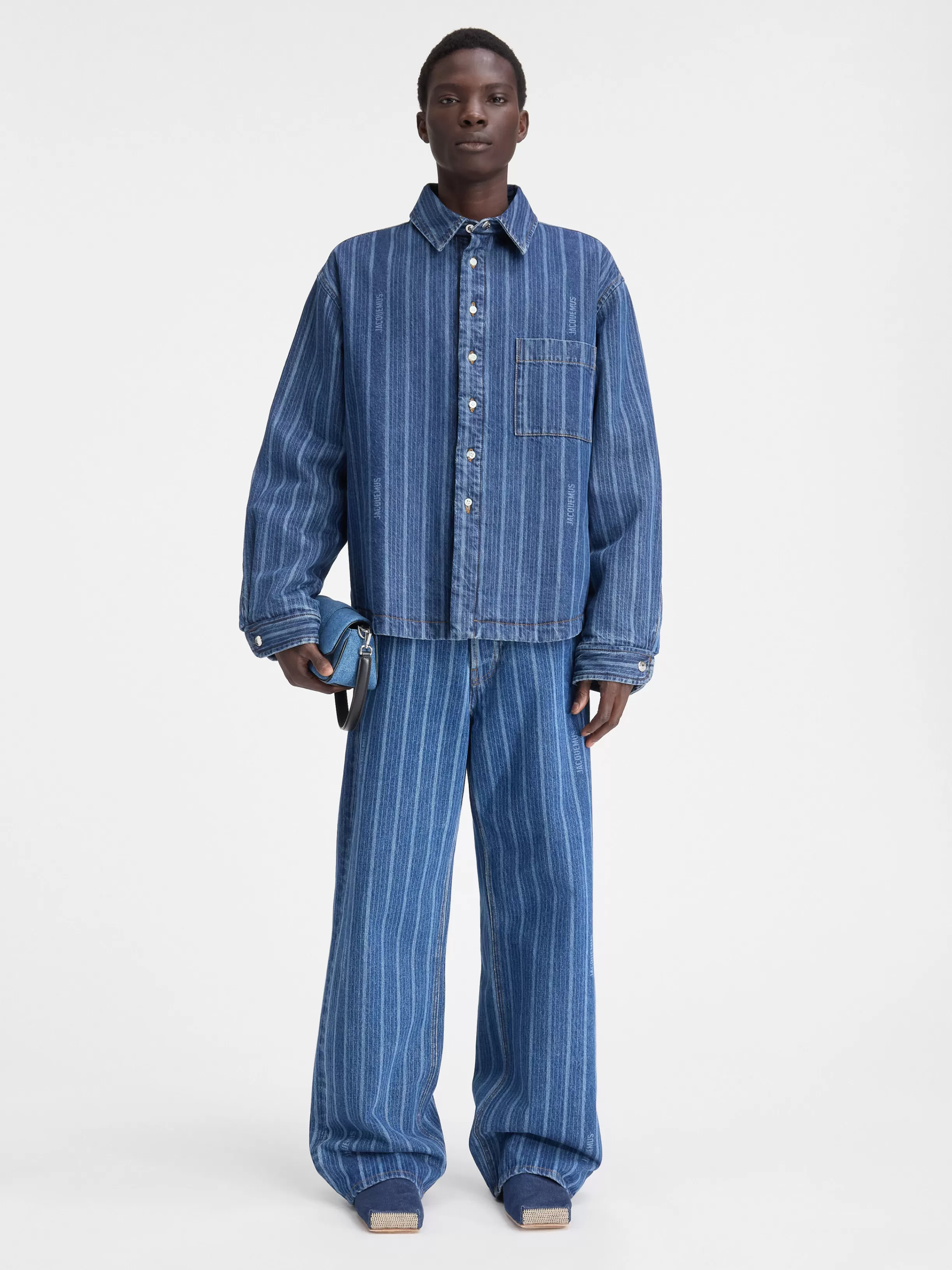 Jacquemus Shirts | Denim*The Boulanger shirt Printbluestripes