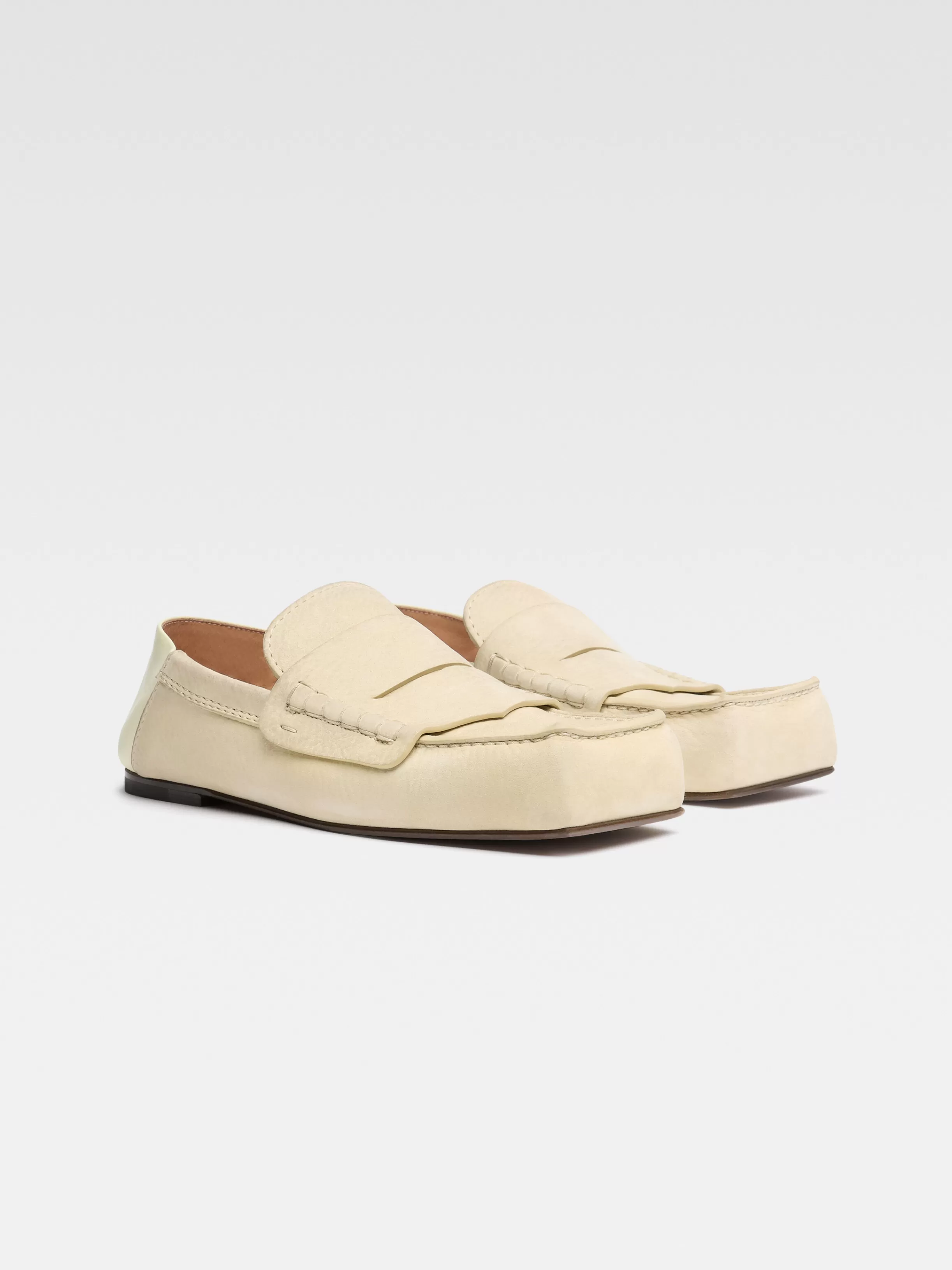 Jacquemus Shoes*The Carré loafers Paleyellow