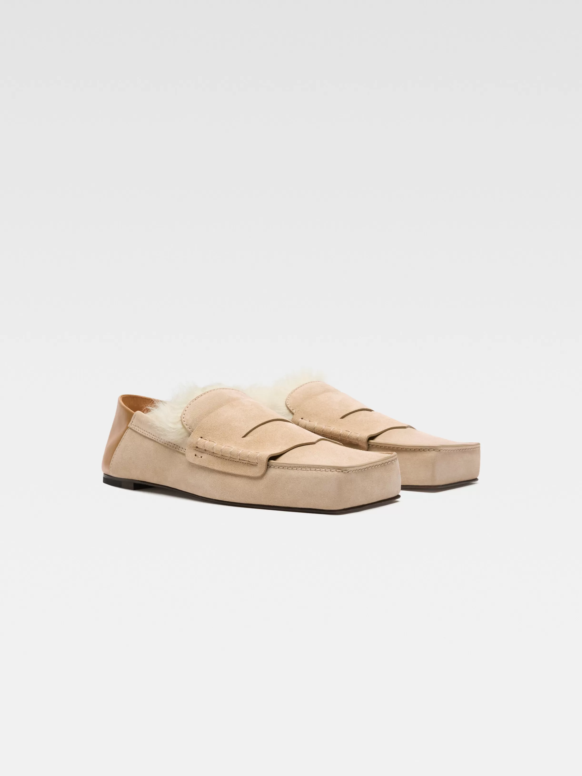 Jacquemus Shoes*The Carré loafers Darkbeige