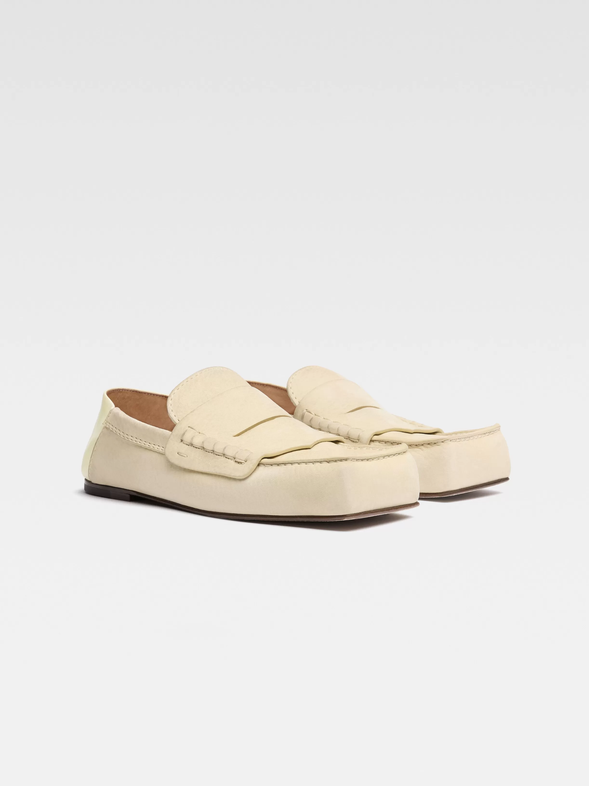 Jacquemus Shoes*The Carré loafers Paleyellow