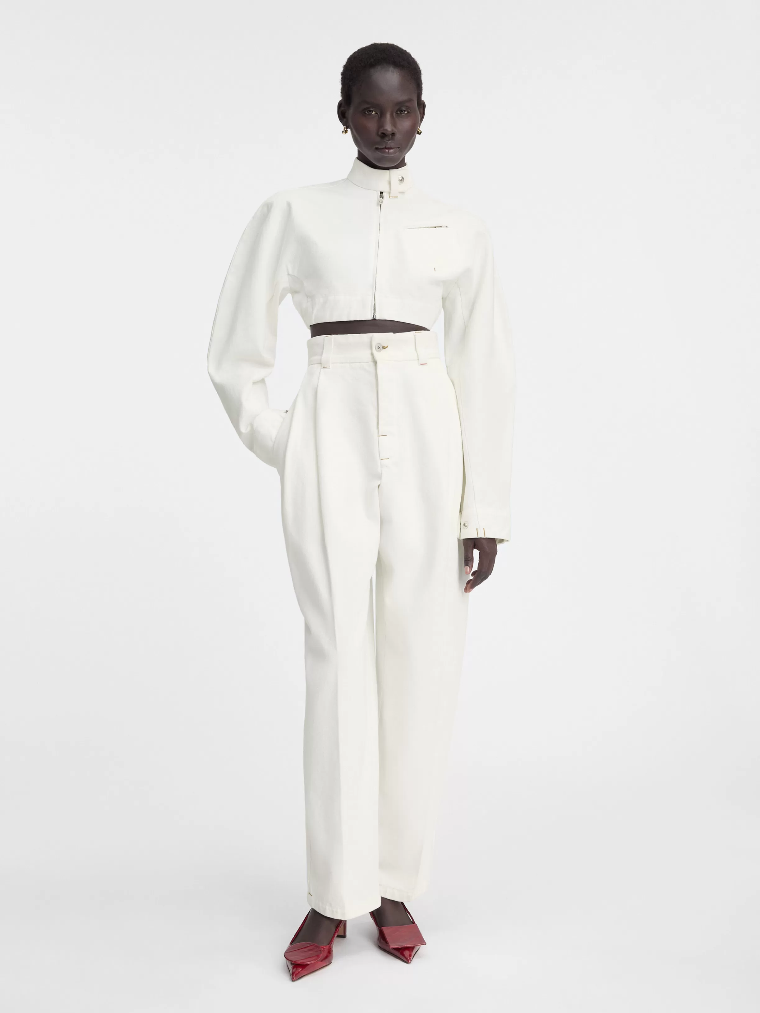 Jacquemus Denim | Trousers & Shorts*The Curzio de-Nîmes denim pants Off-white