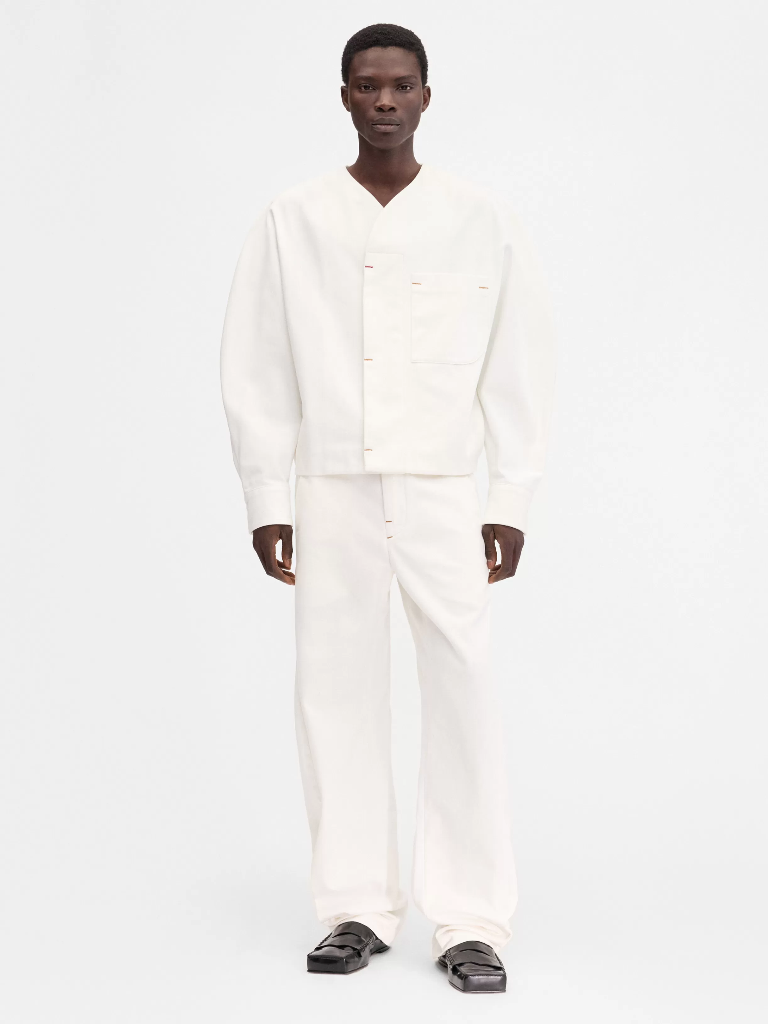 Jacquemus Shirts | Denim*The de-Nîmes Faro denim shirt Off-white