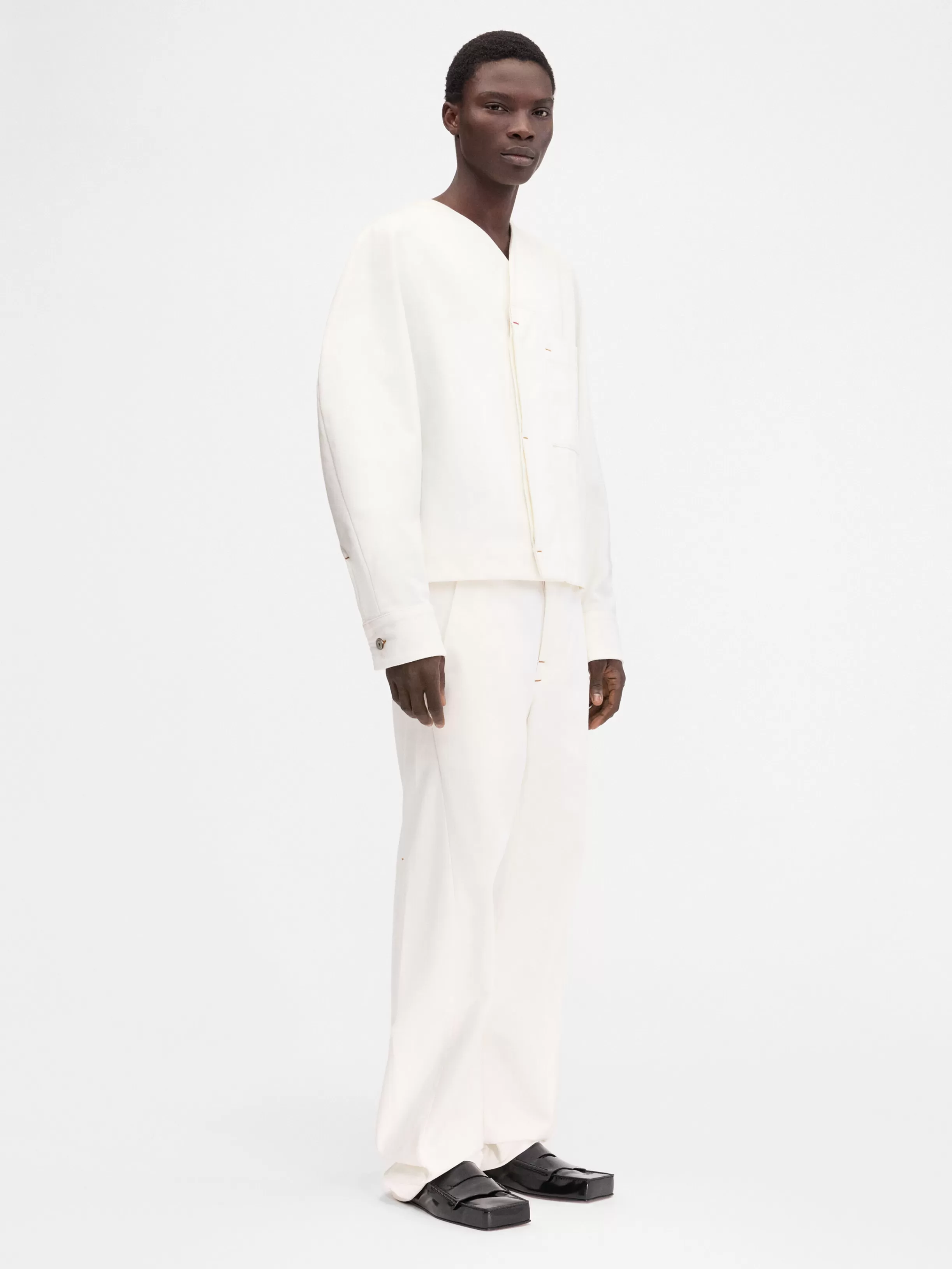 Jacquemus Shirts | Denim*The de-Nîmes Faro denim shirt Off-white