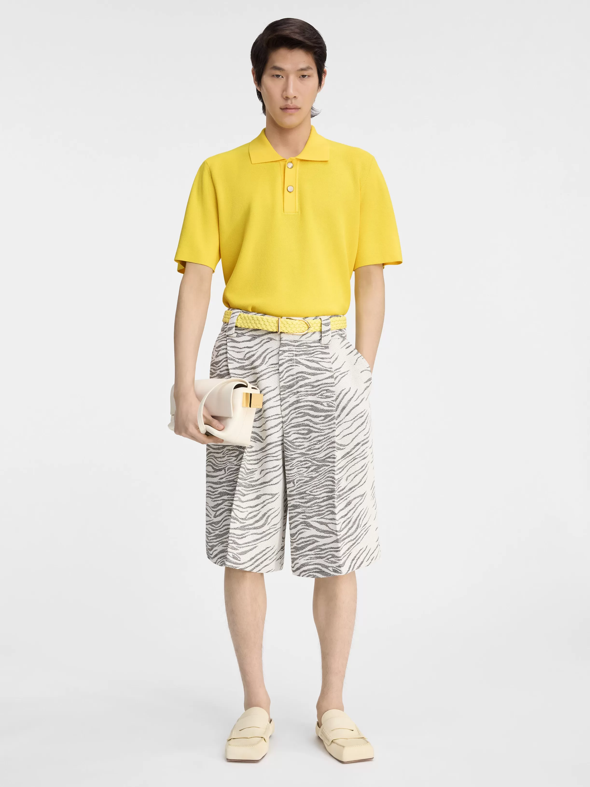 Jacquemus Knits*The knit polo shirt Yellow