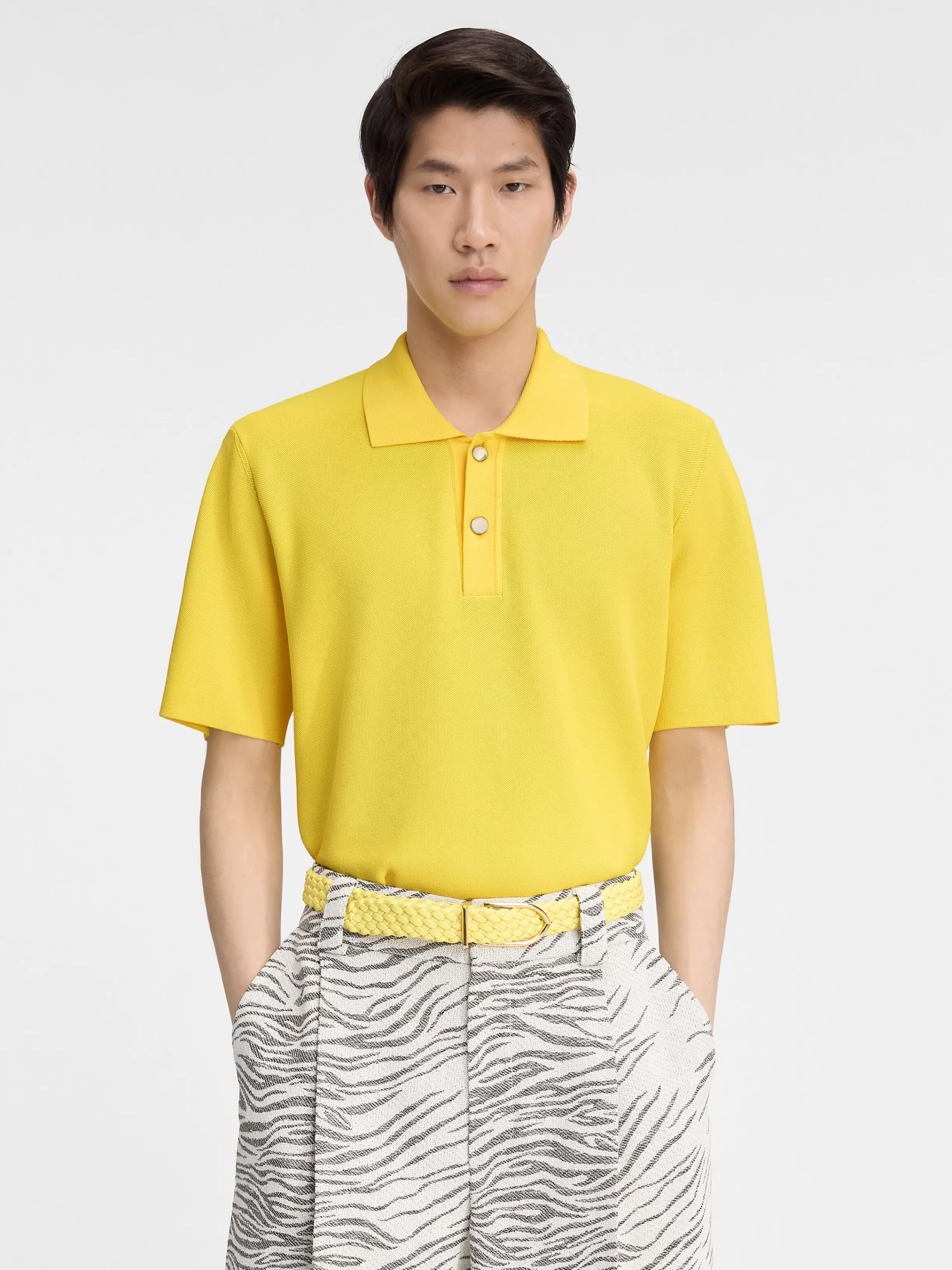 Jacquemus Knits*The knit polo shirt Yellow