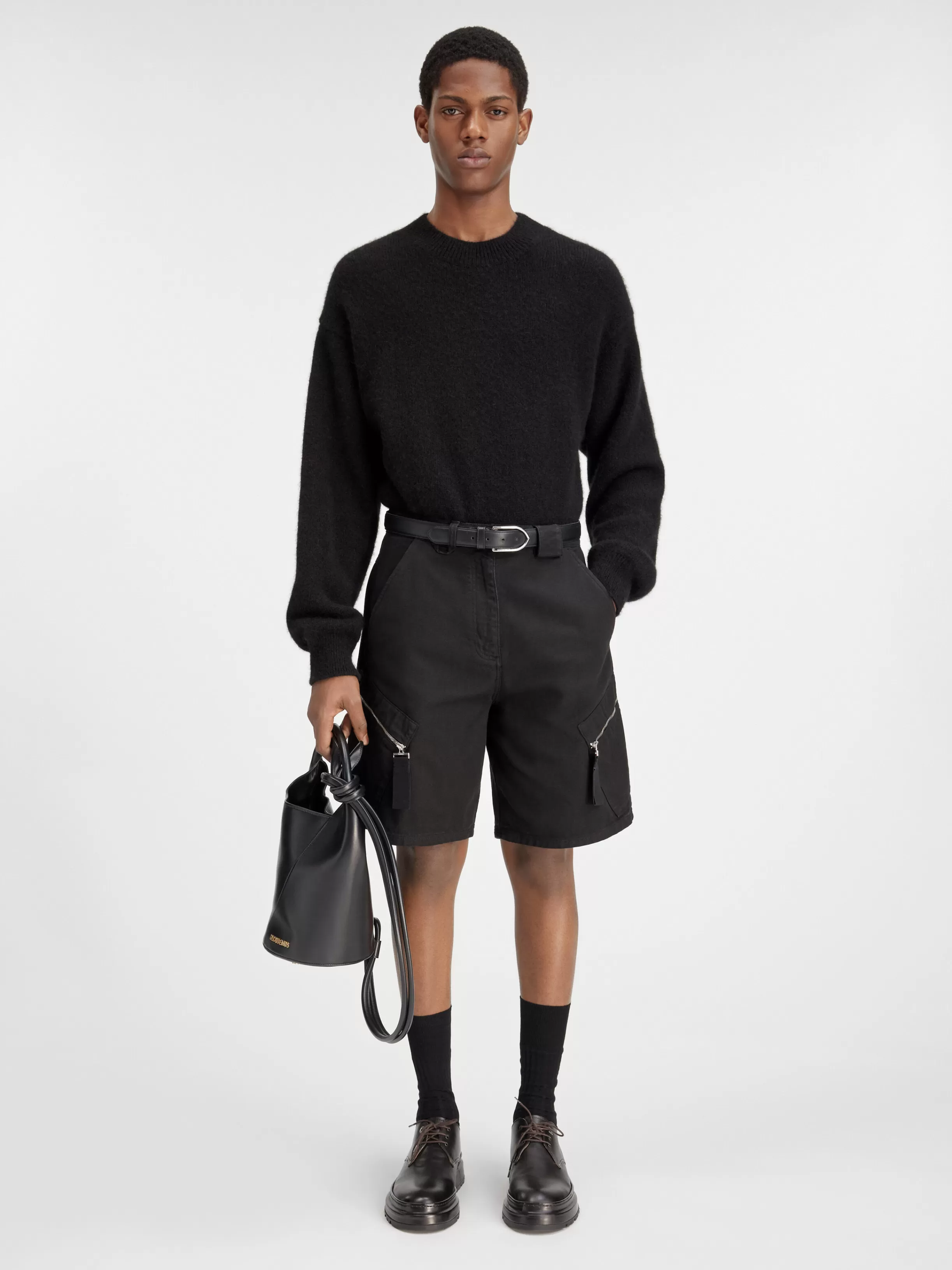 Jacquemus Trousers & Shorts*The Marrone shorts Black