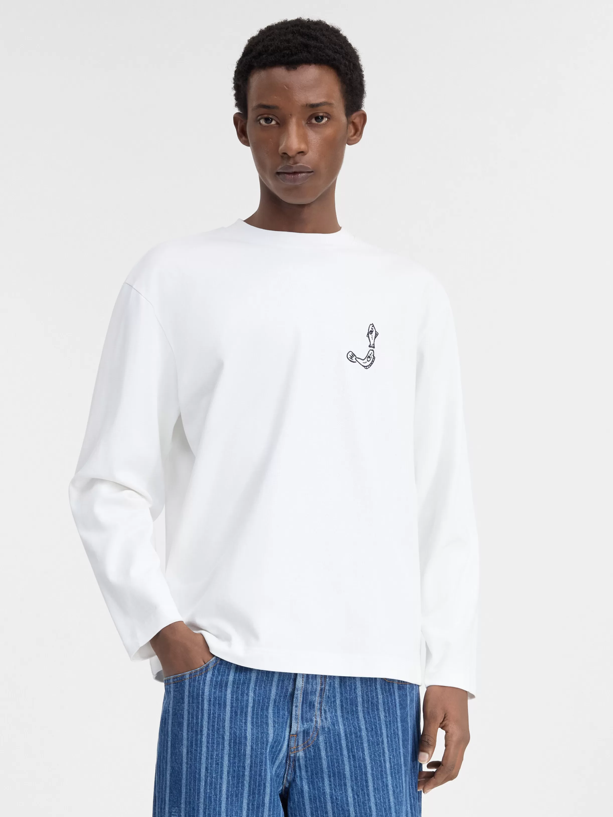 Jacquemus T-shirts*The Merù long-sleeve t-shirt White