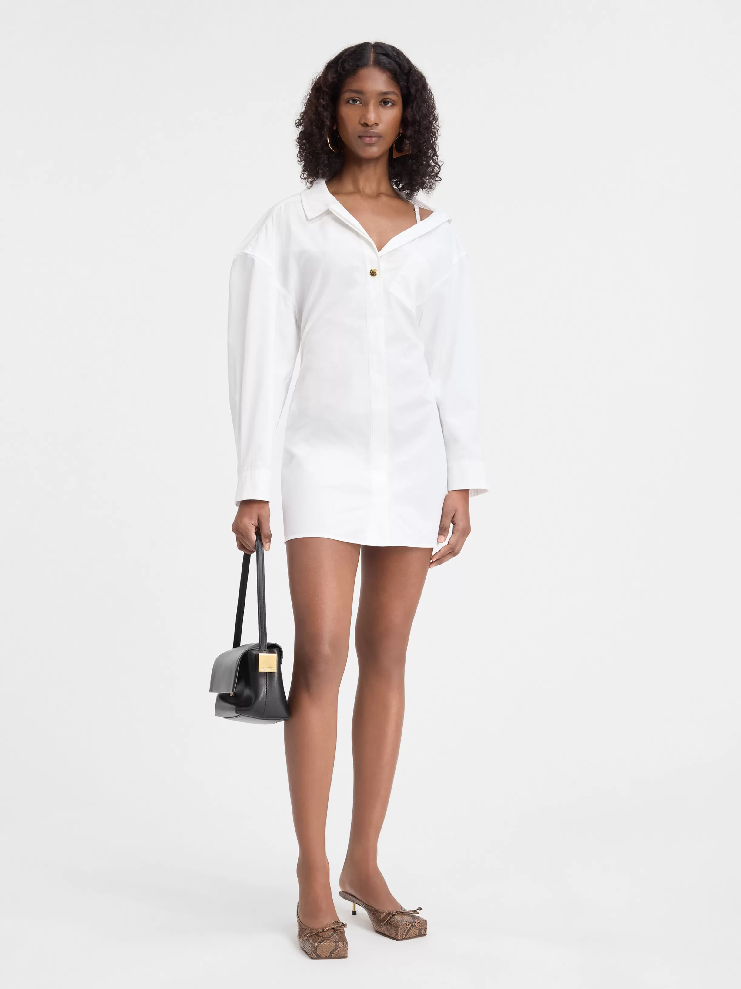 Jacquemus Dresses & Skirts*The mini shirt dress White