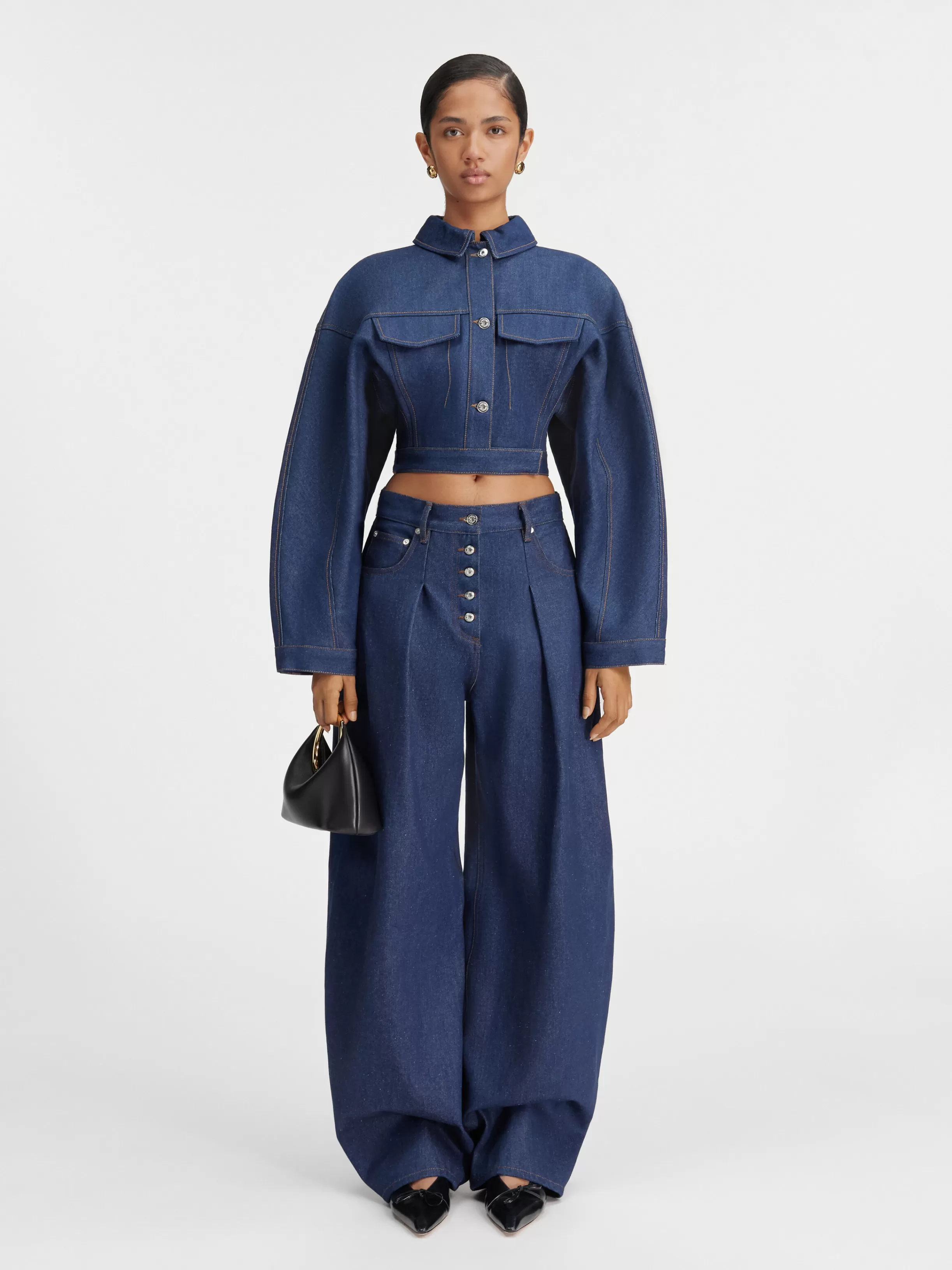 Jacquemus Denim | Trousers & Shorts*The Ovalo de-Nîmes denim pants Navy/brown