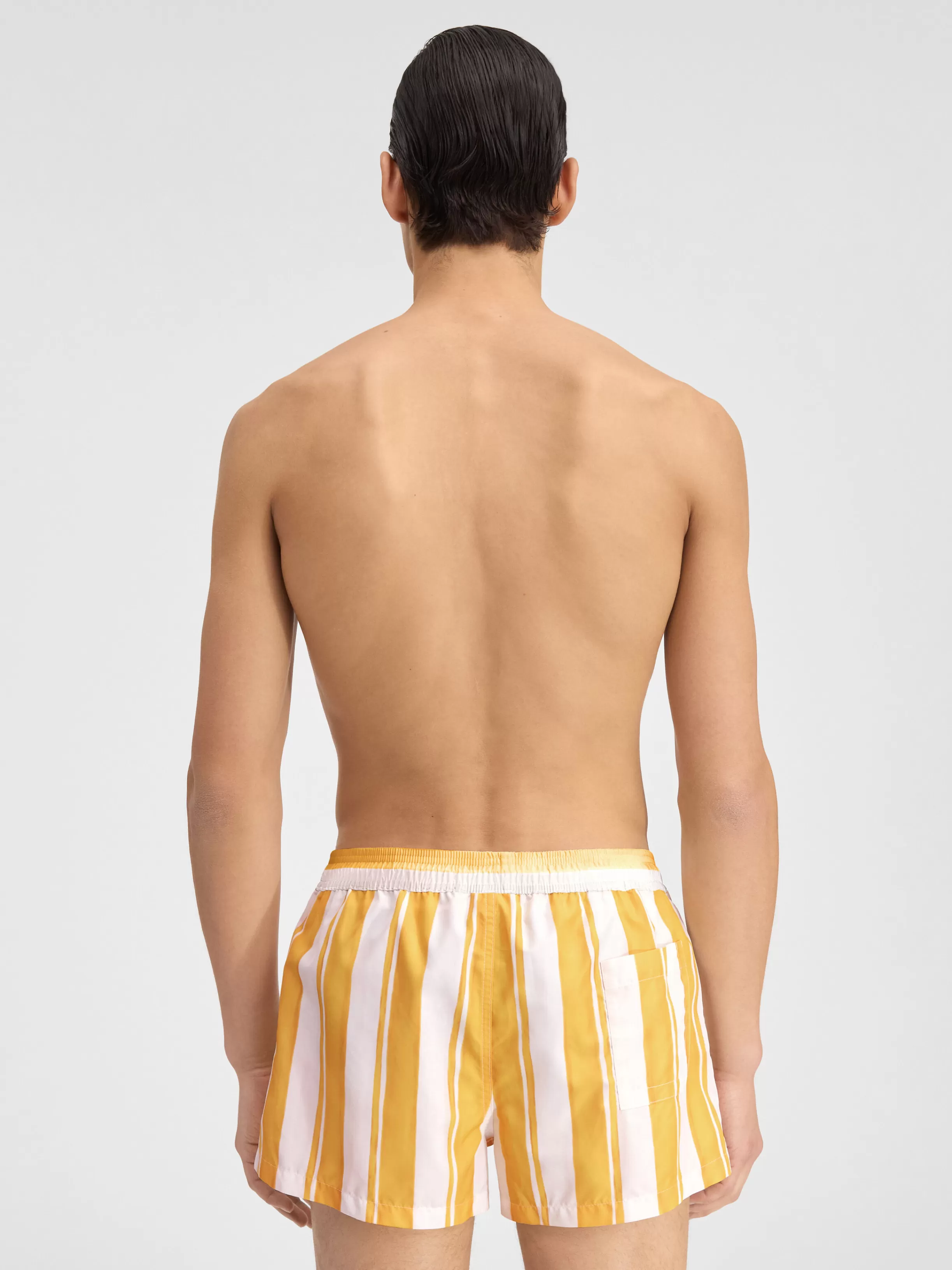 Jacquemus Swimwear*The Puntini swimsuit Printrayureyellowecru