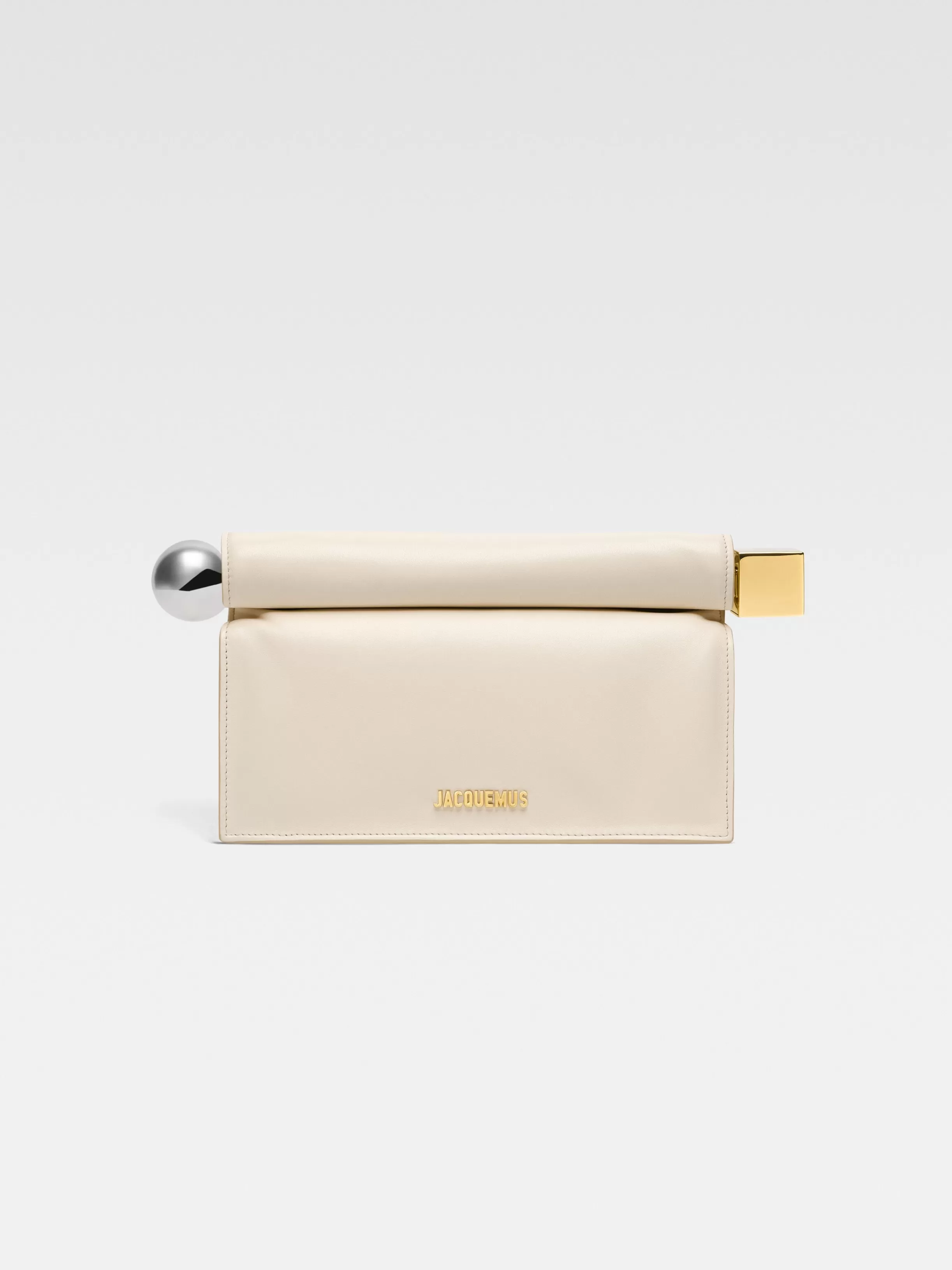 Jacquemus Crossbody & Handbags | The Ronds Carr*The Rond Carré clutch Lightivory