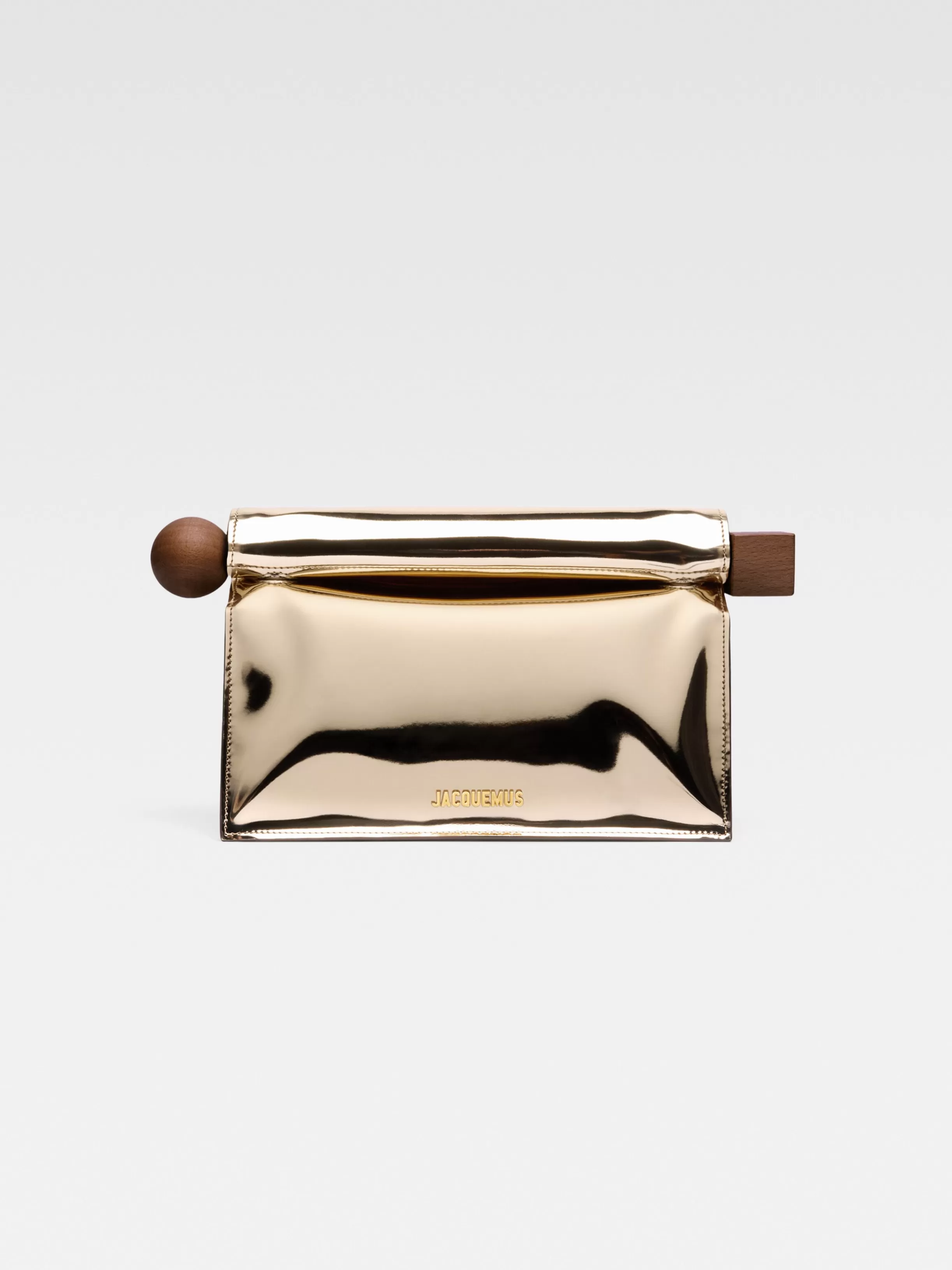 Jacquemus Crossbody & Handbags | The Ronds Carr*The Rond Carré clutch Gold