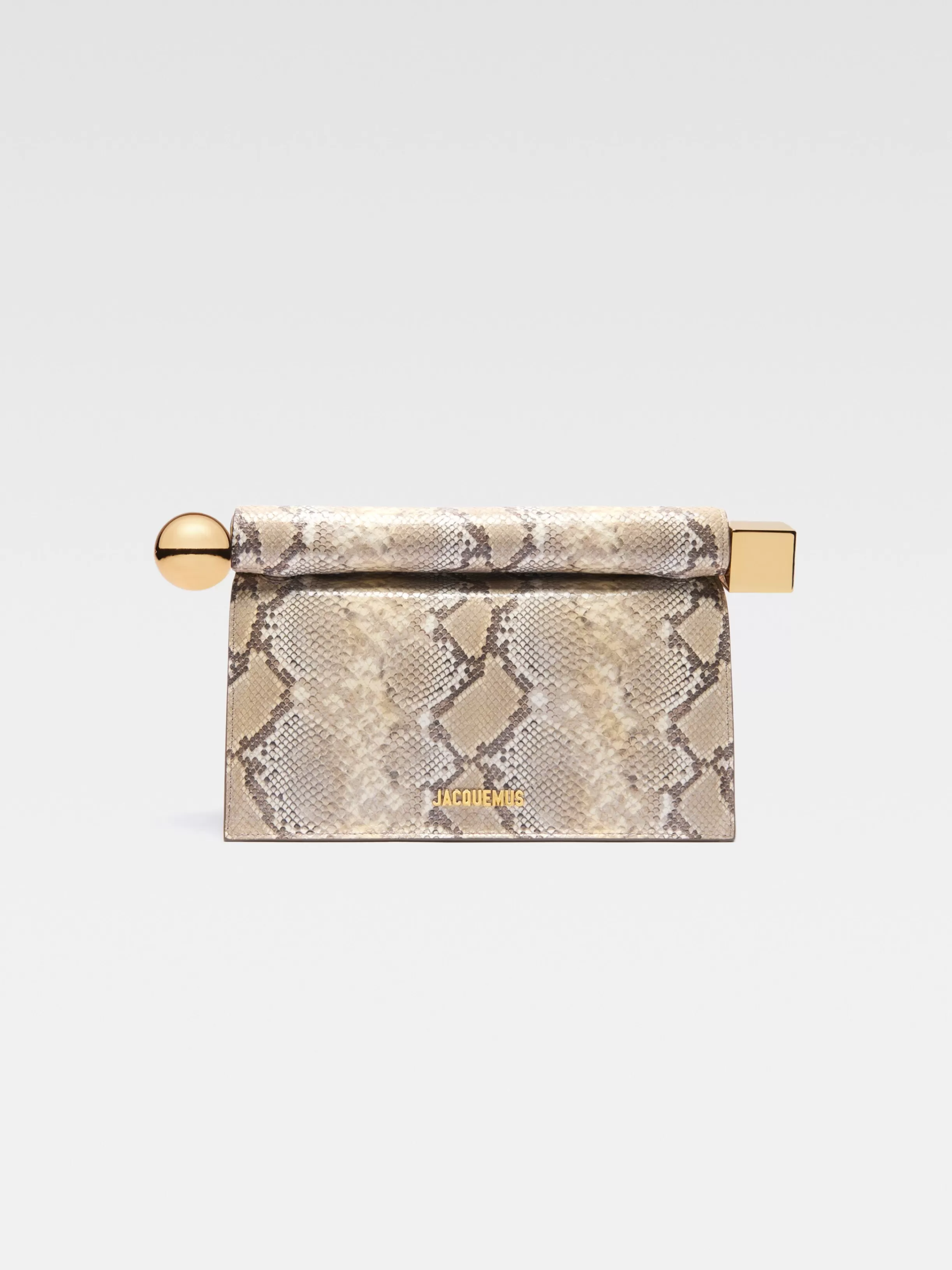 Jacquemus Crossbody & Handbags | The Ronds Carr*The Rond Carré clutch Beige