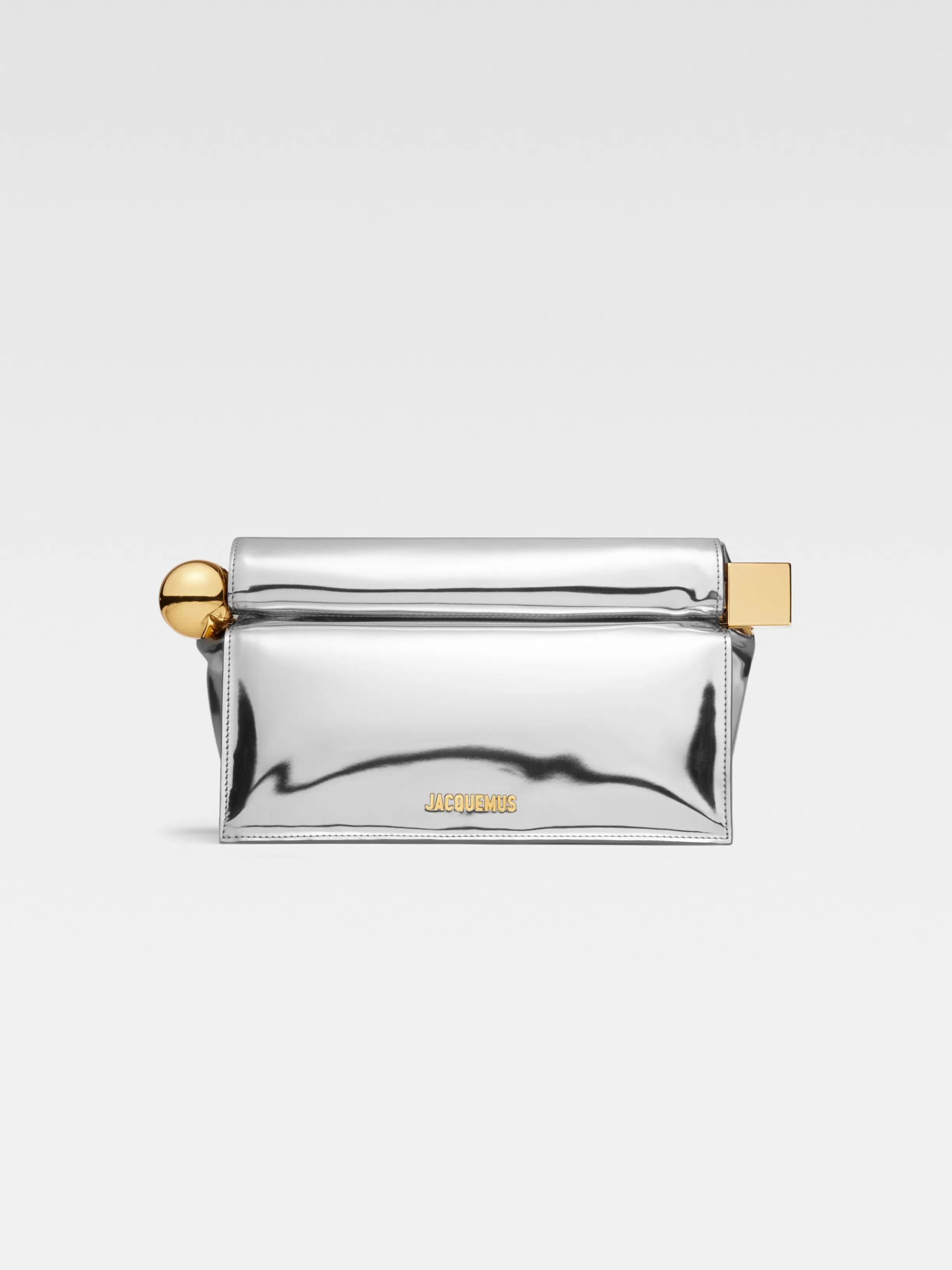 Jacquemus Crossbody & Handbags | The Ronds Carr*The Rond Carré clutch Silver