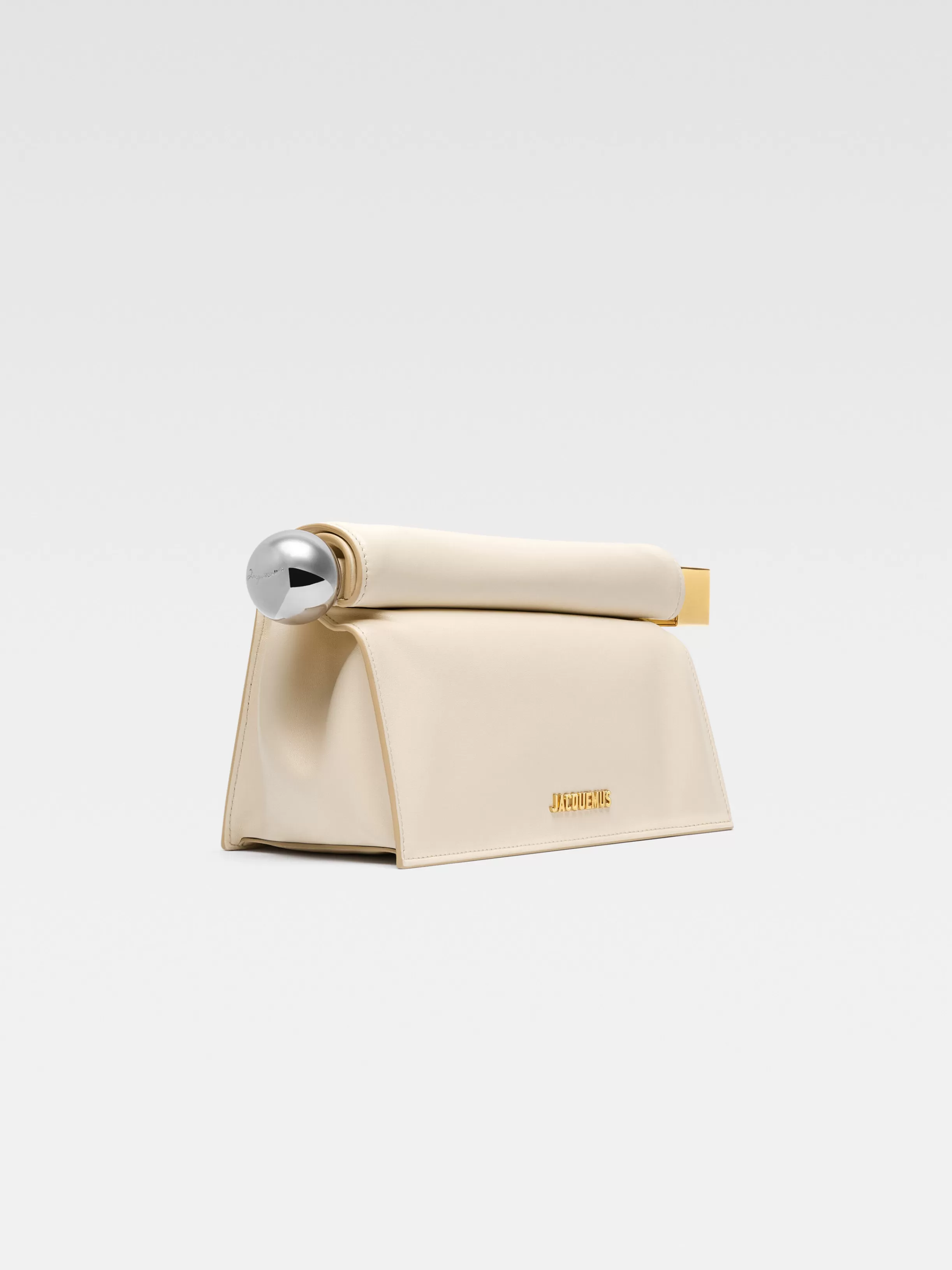 Jacquemus Crossbody & Handbags | The Ronds Carr*The Rond Carré clutch Lightivory