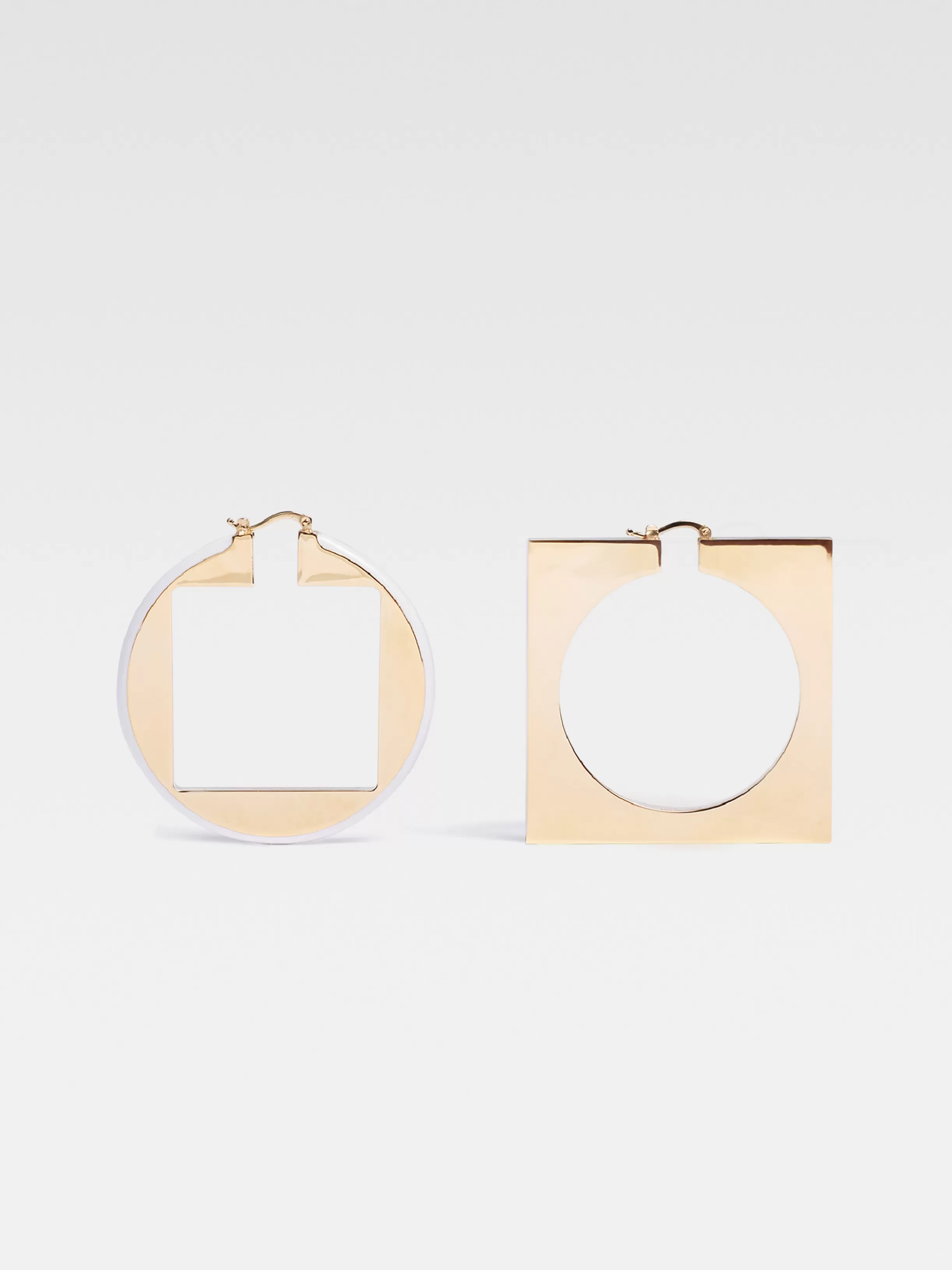 Jacquemus Jewellery*The Rond Carré hoops earrings White