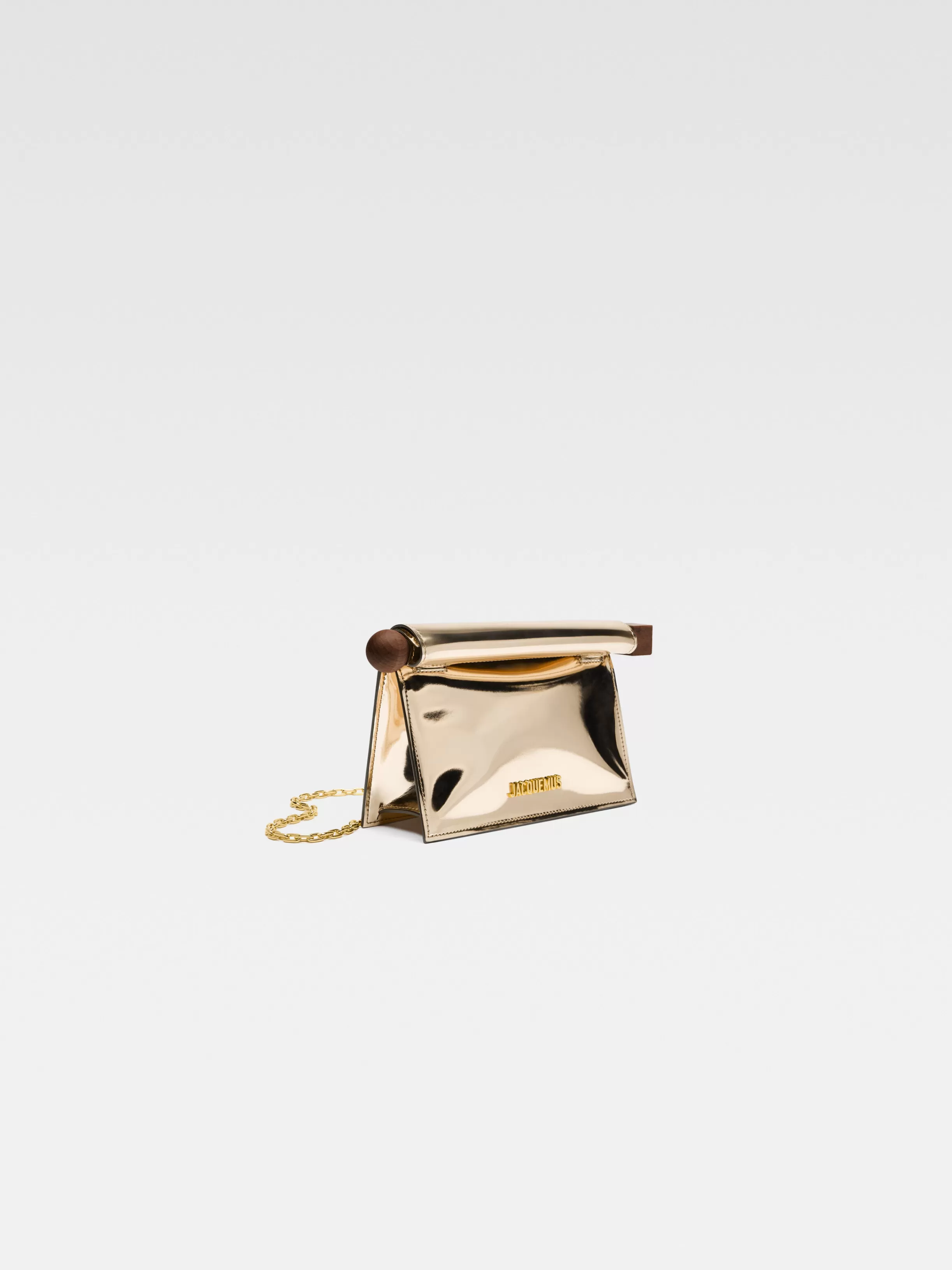 Jacquemus Crossbody & Handbags | The Ronds Carr*The small Rond Carré clutch Gold