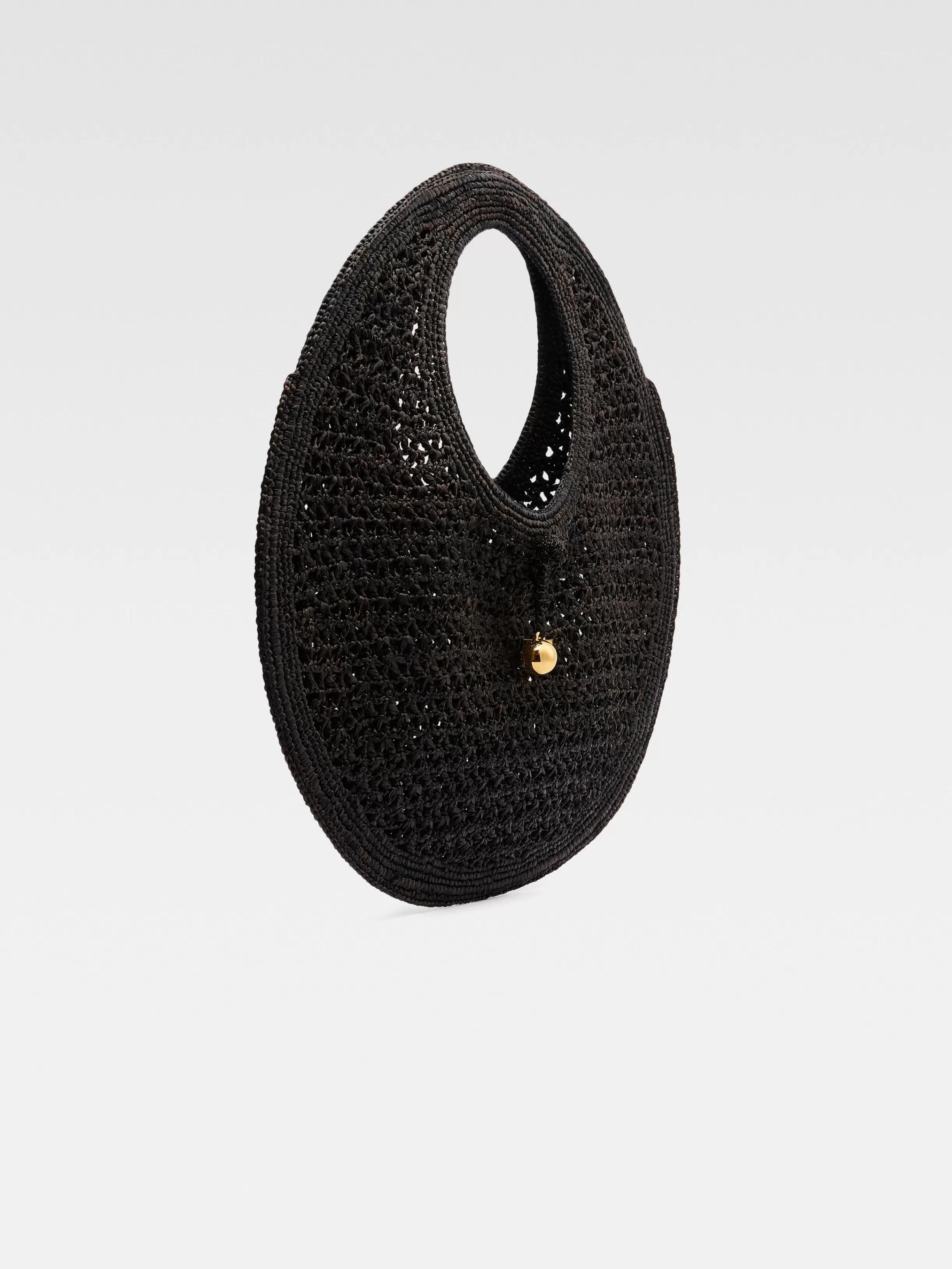 Jacquemus Baskets & Totebags*The Spiaggia round bag Black