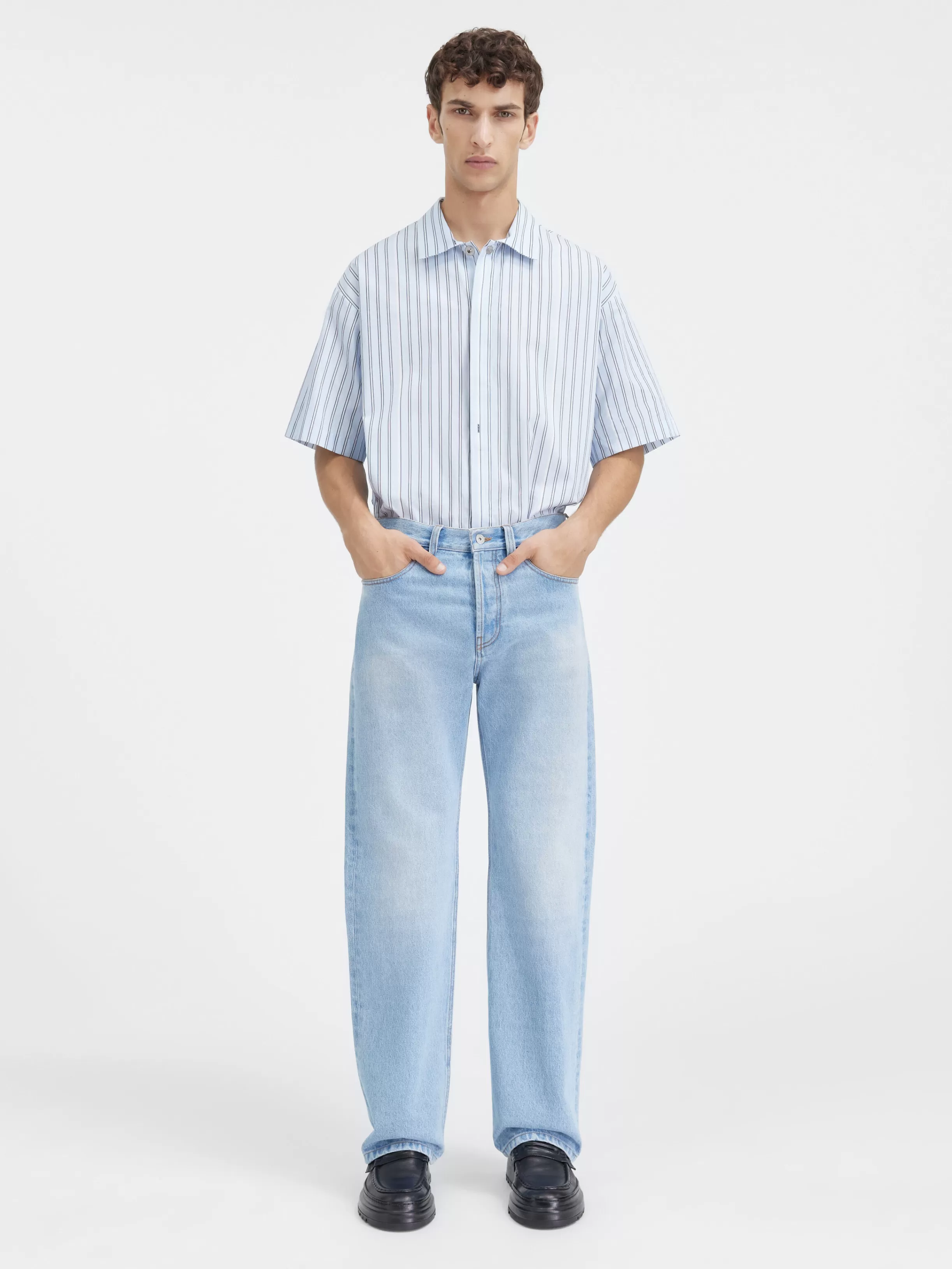 Jacquemus Denim | Trousers & Shorts*The straight de-Nîmes denim pants Lightblue/tabac