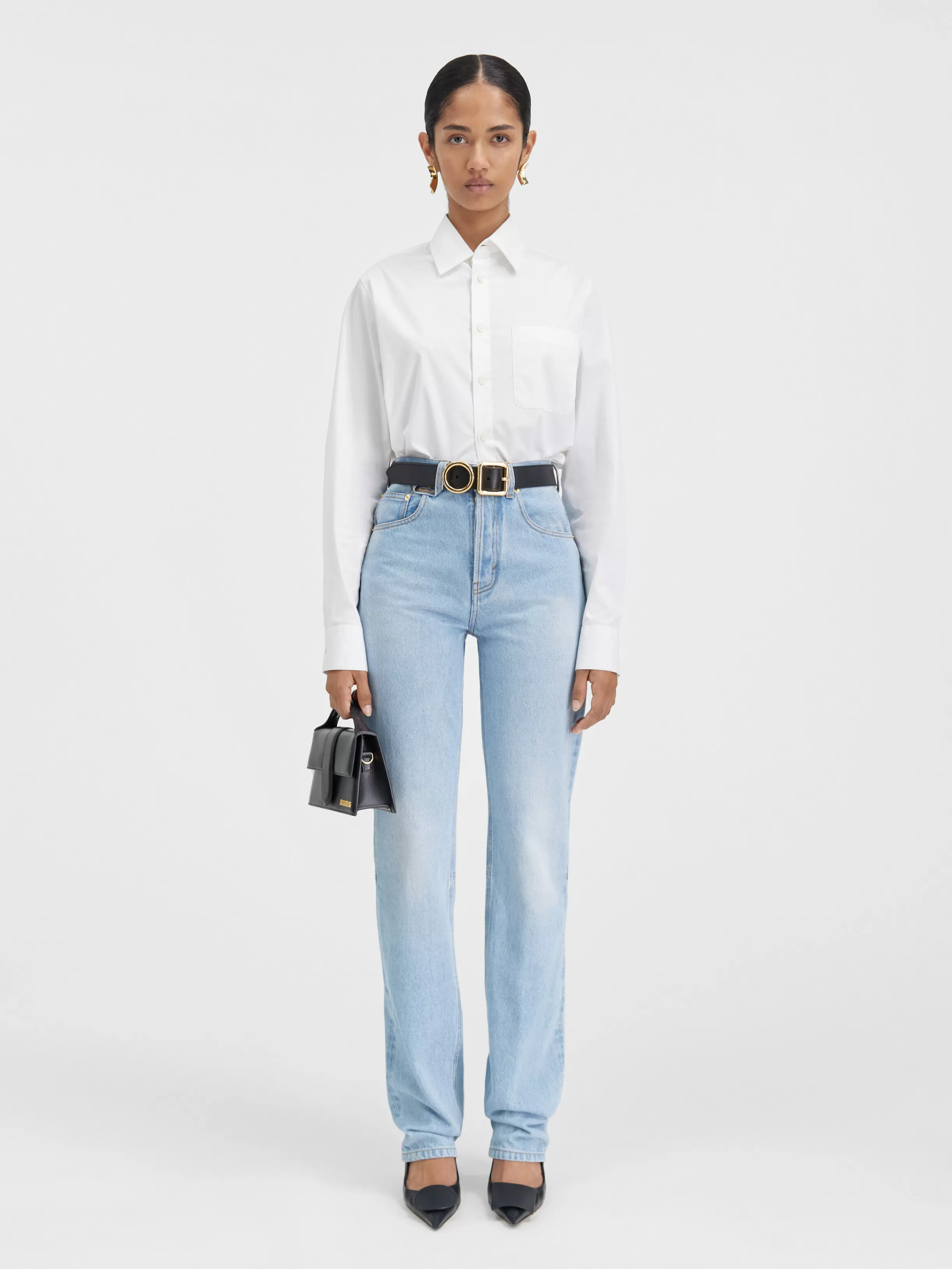 Jacquemus Denim | Trousers & Shorts*The straight de-Nîmes denim pants Lightblue/tabac