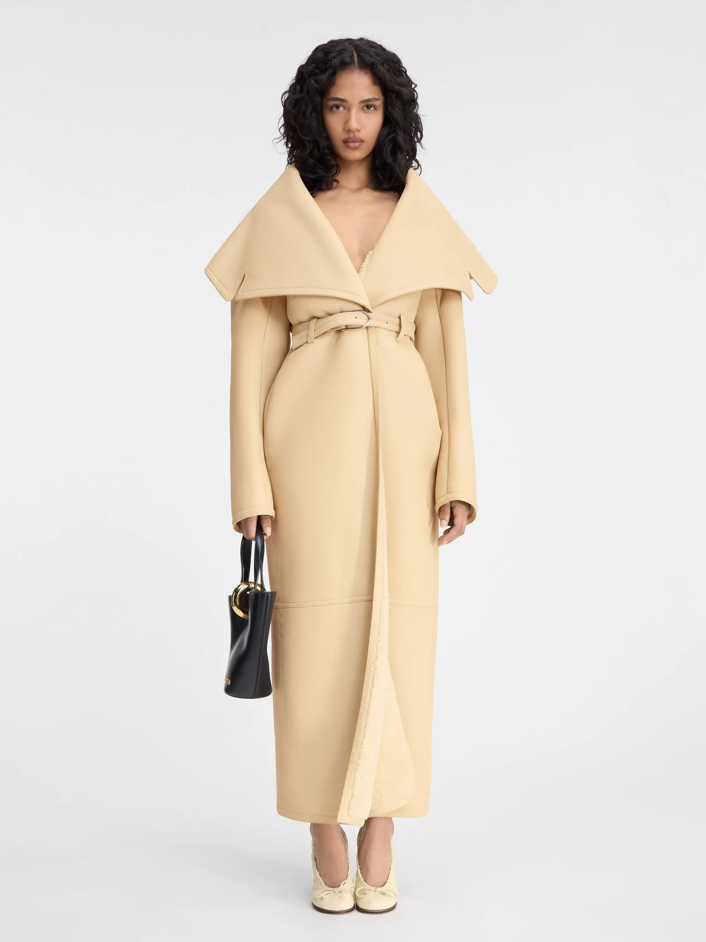 Jacquemus Coats & Jackets*The Telo coat Paleyellow