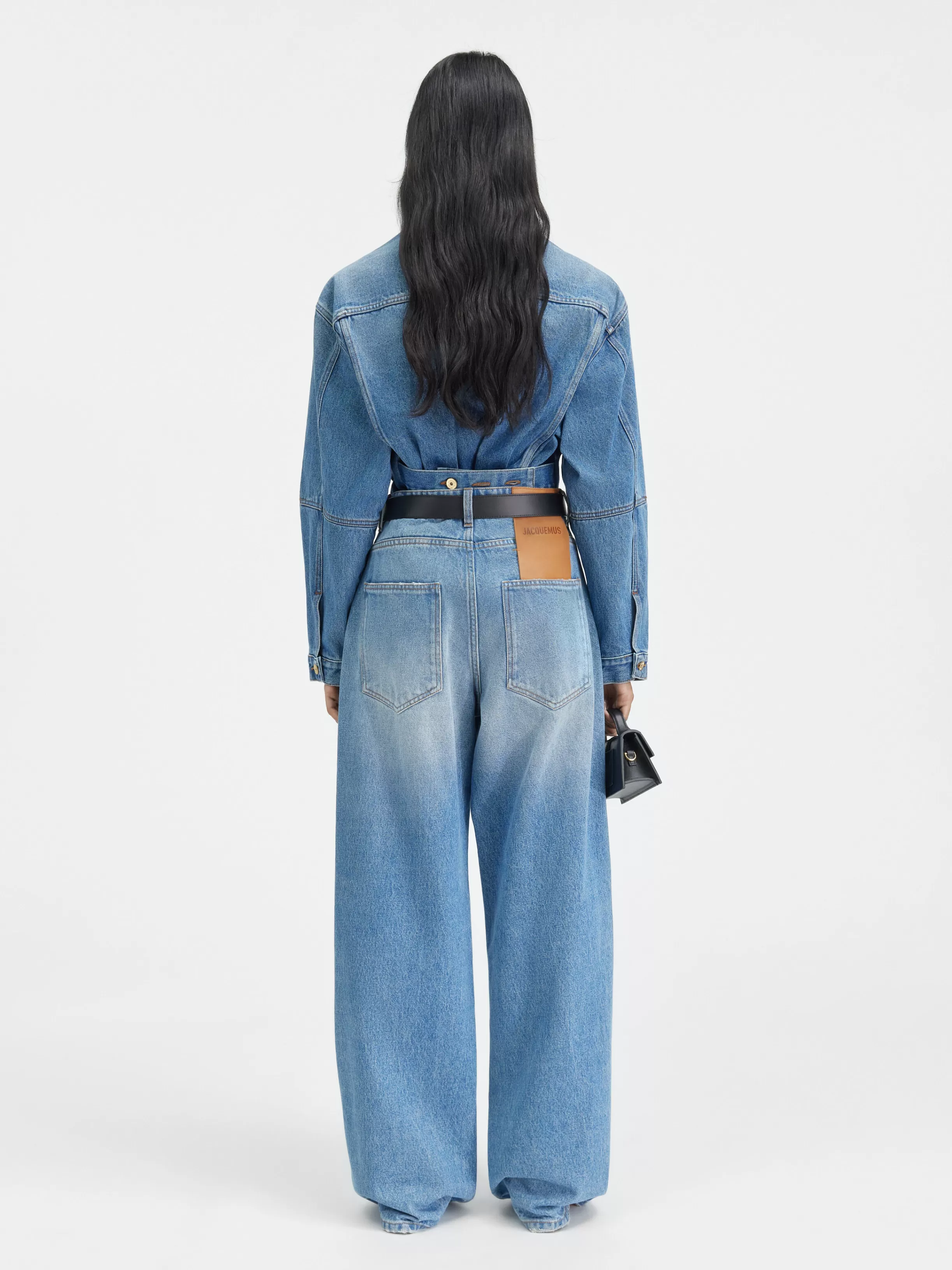 Jacquemus Denim | Trousers & Shorts*The wide de-Nîmes denim pants Blue/tabac